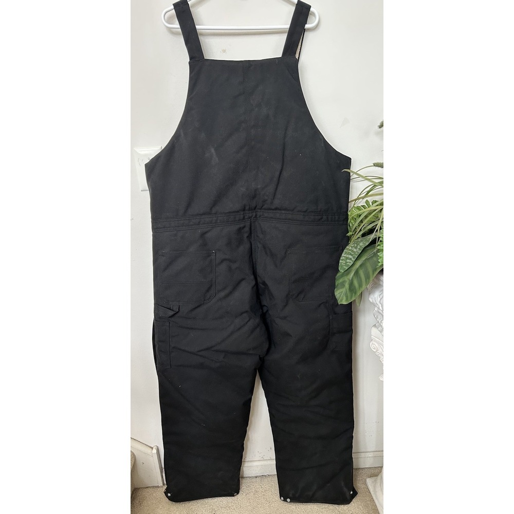 Carhartt Men's Extreme Yukon Arctic Quilt Insulated Bib Overalls R33-Black 42x30 - Picture 5 of 6